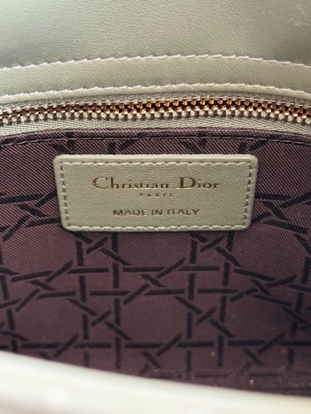 Dior Olive Medium Lady Bag - Picture 7 of 7